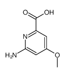 6-amino-4-methoxypyridine-2-carboxylic acid结构式