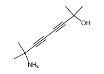 2-Amino-7-hydroxy-2,7-dimethyl-octadiin-(3,5)结构式