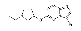 3-bromo-6-(1-ethyl-pyrrolidin-3-yloxy)-imidazo[1,2-b]pyridazine Structure