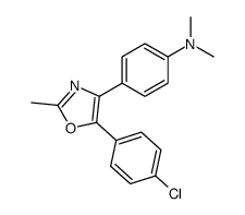 4-[5-(4-chloro-phenyl)-2-methyl-oxazol-4-yl]-N,N-dimethyl-aniline Structure