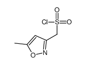(5-Methyl-1,2-oxazol-3-yl)methanesulfonyl chloride Structure