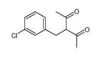 3-(3-chlorobenzyl)pentane-2,4-dione Structure