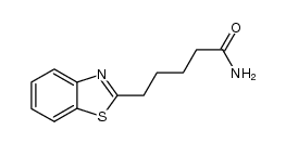 5-benzothiazol-2-yl-pentanoic acid amide结构式