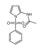 2-acetylamino-1-(phenylsulfonyl)pyrrole Structure