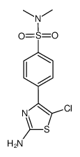 4-(2-amino-5-chlorothiazol-4-yl)-N,N-dimethylbenzenesulfonamide Structure