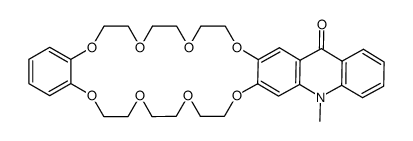 [2,3-(10-methylacridin-9-one)]-(1',2'-phenyl)-24-crown-8 Structure