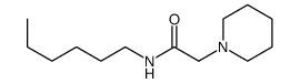 N-hexyl-2-piperidin-1-ylacetamide结构式