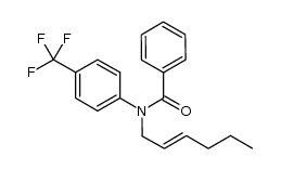(E)-N-(hex-2-en-1-yl)-N-(4-(trifluoromethyl)phenyl)benzamide结构式