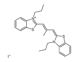 2-methyl-1,3-bis-(3-propyl-benzothiazol-2-yl)-trimethinium, iodide结构式