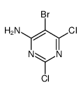 5-溴-2,6-二氯嘧啶-4-胺结构式