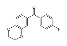 (2,3-Dihydro-1,4-benzodioxin-6-yl)(4-fluorophenyl)methanone结构式