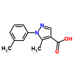 5-Methyl-1-(3-methylphenyl)-1H-pyrazole-4-carboxylic acid Structure