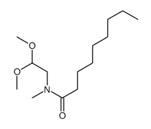 N-(2,2-dimethoxyethyl)-N-methylnonanamide结构式