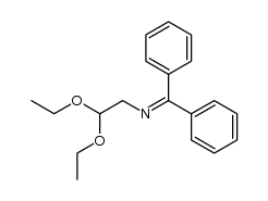benzhydrylidenamino-acetaldehyde diethylacetal结构式