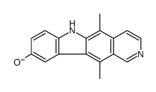 5,11-dimethyl-6H-pyrido[4,3-b]carbazol-9-olate结构式