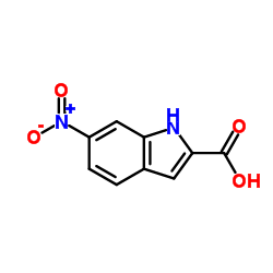 6-硝基吲哚-2-甲酸结构式