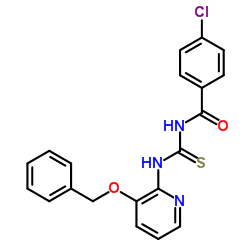 N-{[3-(Benzyloxy)-2-pyridinyl]carbamothioyl}-4-chlorobenzamide Structure