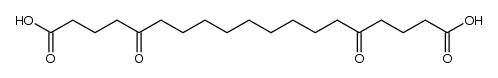 5,15-dioxo-nonadecanedioic acid Structure