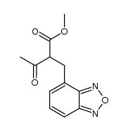 methyl 2-(2,1,3-benzoxadiazol-4-ylmethyl)acetoacetate结构式