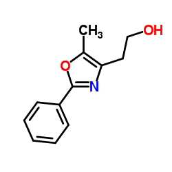 2-(5-甲基-2-苯基-1,3-噁唑-4-基)-1-乙醇结构式