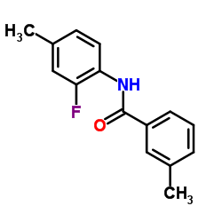 N-(2-Fluoro-4-methylphenyl)-3-methylbenzamide结构式