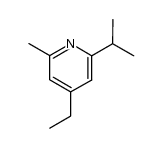 Pyridine, 4-ethyl-2-methyl-6-(1-methylethyl)- (9CI)结构式