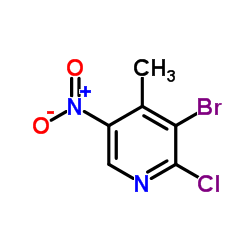 3-Bromo-2-chloro-4-methyl-5-nitropyridine picture