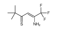 5-amino-6,6,6-trifluoro-2,2-dimethylhex-4-ene-3-thione Structure