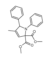 dimethyl 4-methyl-1,5-diphenyl-1H-pyrrole-2,2(5H)-dicarboxylate Structure