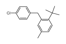 2-tert-butyl-5-methyl-4'-chlorodiphenylmethane Structure