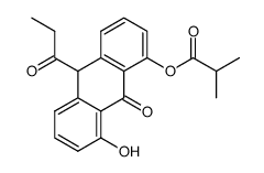 1-hydroxy-8-isobutyryloxy-10-propionyl anthrone Structure