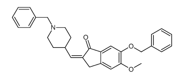 1-Benzyl-4-[(6-benzyloxy-5-methoxy-1-indanone)-2-ylidenyl]methylpiperidine结构式