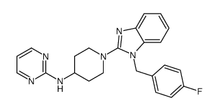 N-[1-[1-[(4-fluorophenyl)methyl]benzimidazol-2-yl]piperidin-4-yl]pyrimidin-2-amine结构式