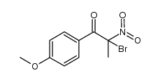 2-bromo-2-nitro-1-(4-methoxyphenyl)propanone结构式