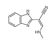 1H-Benzimidazole-2-acetonitrile,alpha-[(methylamino)methylene]-(9CI) structure