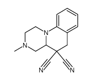 3-Methyl-2,3,4,4a-tetrahydro-1H,6H-pyrazino[1,2-a]quinoline-5,5-dicarbonitrile结构式