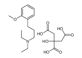 N,N-diethyl-3-(2-methoxyphenyl)propan-1-amine,2-hydroxypropane-1,2,3-tricarboxylic acid Structure