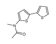 N-methyl-N-(5-thiophen-2-ylthiophen-2-yl)acetamide结构式