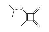 3-(1-methylethoxy)-4-methylcyclobut-3-ene-1,2-dione结构式