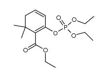 ethyl 2-((diethoxyphosphoryl)oxy)-6,6-dimethylcyclohexa-1,3-dienecarboxylate结构式