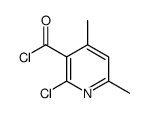 3-Pyridinecarbonyl chloride, 2-chloro-4,6-dimethyl- (9CI) Structure