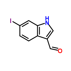 6-Iodo-1H-indole-3-carbaldehyde结构式