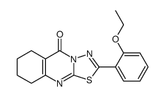 2-(2-ethoxyphenyl)-6,7,8,9-tetrahydro-[1,3,4]thiadiazolo[2,3-b]quinazolin-5-one结构式