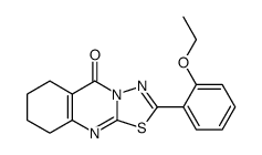 2-(2-ethoxyphenyl)-6,7,8,9-tetrahydro-[1,3,4]thiadiazolo[2,3-b]quinazolin-5-one Structure