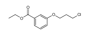 3-(3-chloro-propoxy)-benzoic acid ethyl ester结构式