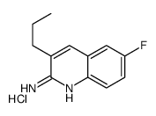 2-Amino-6-fluoro-3-propylquinoline hydrochloride结构式