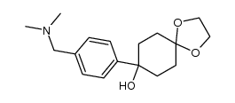 4-(4-dimethylaminomethylphenyl)-4-hydroxycyclohexanone-ethylene ketal结构式