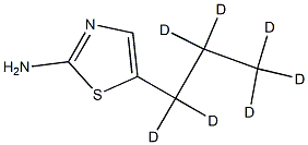 2-Amino-5-(n-propyl-d7)-thiazole结构式
