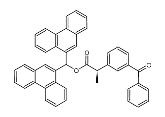 (R)-ketoprofen di(9-phenanthryl)methyl ester结构式