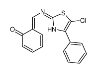 (6Z)-6-[[(5-chloro-4-phenyl-1,3-thiazol-2-yl)amino]methylidene]cyclohexa-2,4-dien-1-one结构式